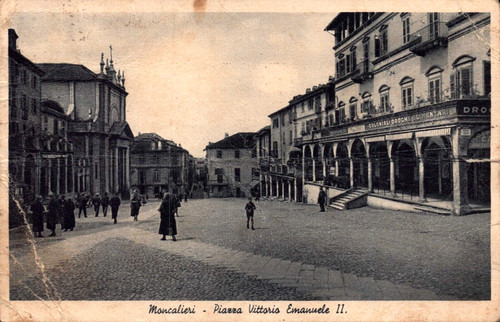 Cartolina moncalieri - moncalieri,
