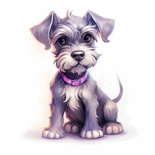 Adesivo auto schnauzer - auto, nano