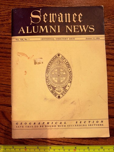 Sewanee alumni news centennial - sewanee,
