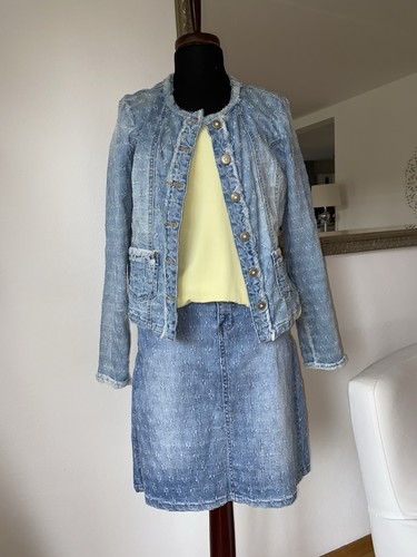 Cream jeansjacke strass - cream,