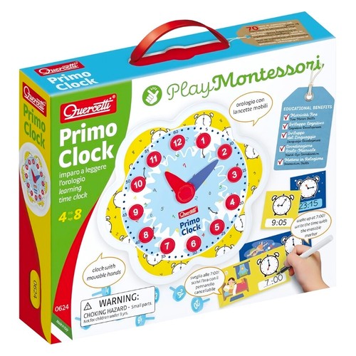 Gioco quercetti primo - gioco, clock