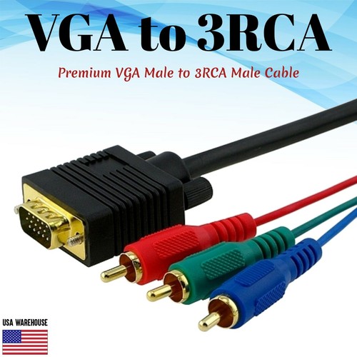 Cavo componente vga maschio - componente,