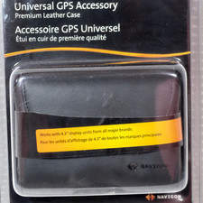 Navigon Custodia da trasporto universale GPS 4,3 pollici in pelle premium nuova