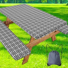 Picnic Table Cover with Bench