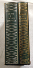 GIOSUE' CARDUCCI POESIE E PROSE 1966 COFANETTO DUE VOLUMI ZANICHELLI