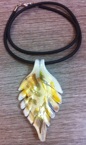 Collana pendente foglia - pendente,