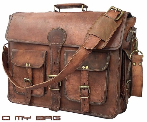Borsa pelle vintage - , uomo