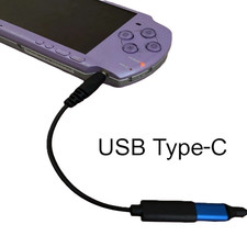 Sony PSP USB-C Charging Cable Adapter for 1000 2000 3000 E1000 Type C Converter