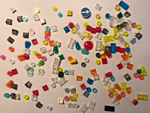 Lego pezzi piccoli trasparenti