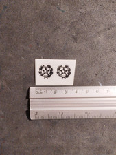 2*Adesivi Bollini Targa Repubblica Italiana Tuning Auto 1,30*1,40 cm Collezione 