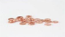 Nuovo 20PCS per Multi Metrica Rame Guarnizione Piatta Anello di Tenuta Rondella Barca
