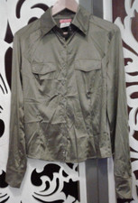 Camicia donna raso verde