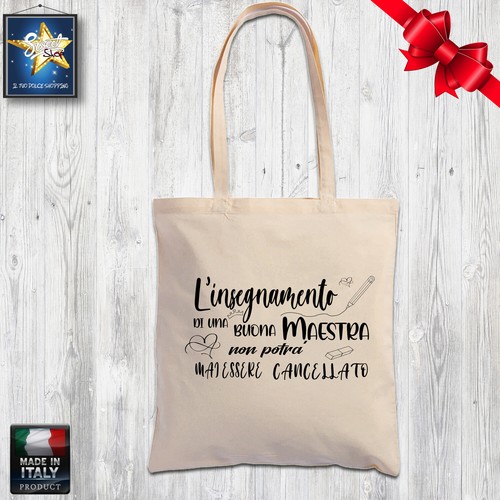 Shopper borsa cotone - borsa, maestra