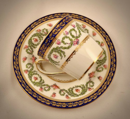 Antica tazza piattino crown - e,