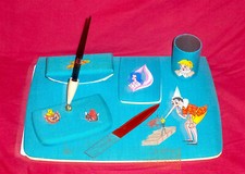 PINOCCHIO SET SCRITTURA SOTTOMANO & ACCESSORI STILE SCAP STOFFA '70