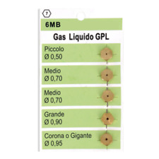 Serie ugelli piano cottura Glem Gas 4 fuochi + corona GPL passo 6MB