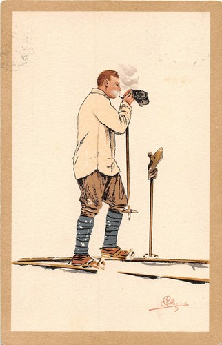 Postcard winter sports - winter,