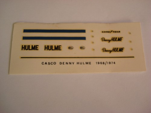 Decals kit denny hulme - 1/12,