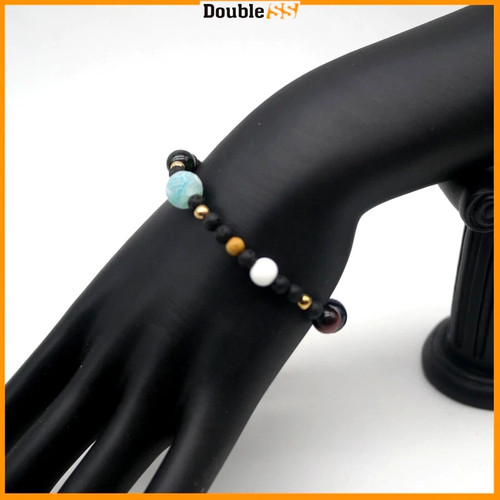 Bracciale elastico perline - bracciale,