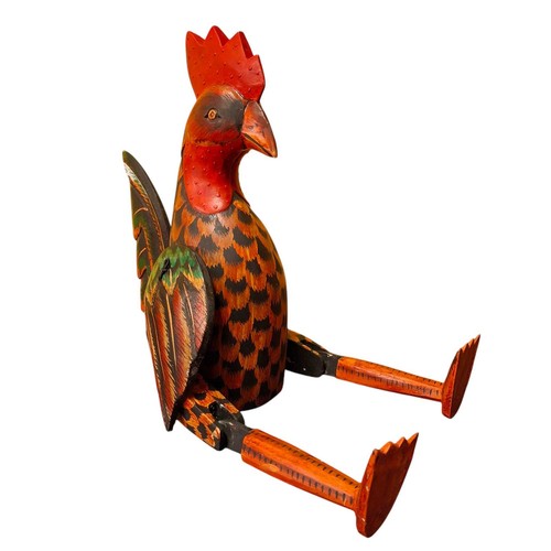 Statuetta gallo burattino - , in
