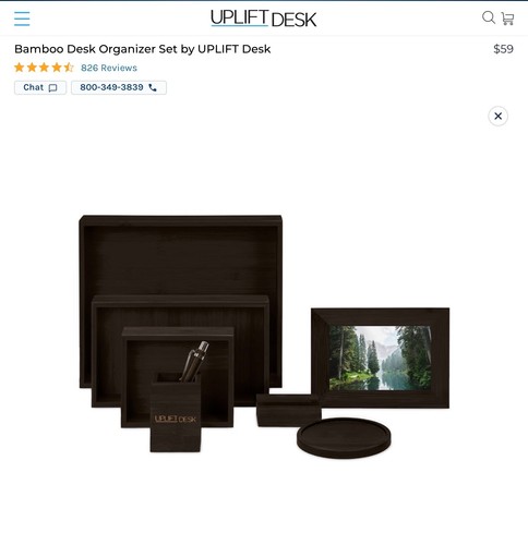 Set organizer scrivania 7 - organizer, da