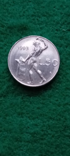 Moneta lire micro 1993 - 50,