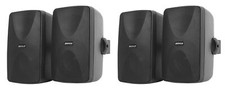 (4) Rockville WET-7020B Altoparlanti da parete commerciali per interni/esterni neri 70 V 5,25"