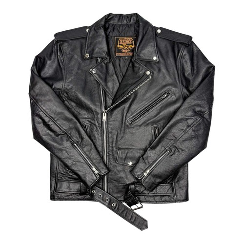 Giacca pelle moto polizia