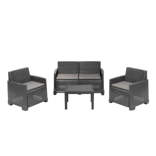 Set salottino iseo antracite - iseo,