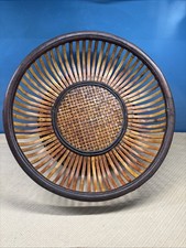 Large Vintage Rattan Woven