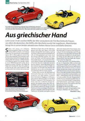 Fiat barchetta spider scala - barchetta, in