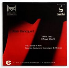 ALAIN BANCQUART ondes martenot electronic experimental french 1978 Sappho 001 LP