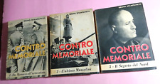"CONTROMEMORIALE"(3 VOLUMI)-BRUNO SPAMPANATO-ED.DI ILLUSTRATO/ANNI'50(MUSSOLINI)