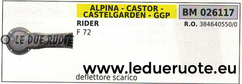 3846405500 deflettore scarico - deflettore,