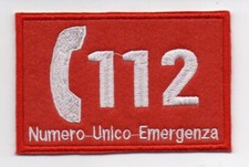 PATCH RICAMO TOPPA 112 NUMERO