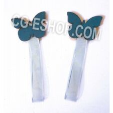 coppia 2 CALAMITE PER TENDE FARFALLA FARFALLE AZZURRO AZZURRE BLU calamita tenda