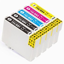 5 cartucce inchiostro per Epson Stylus D78 DX5050 DX9400 SX105 SX218 SX415