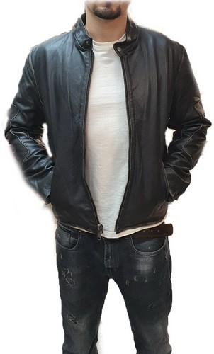 Giacca biker vintage in - da,