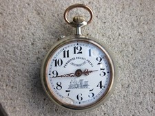 OROLOGIO DA TASCA ROSKOPF FERROVIE DELLO STATO FS CAPO STAZIONE TRENO TASCHINO