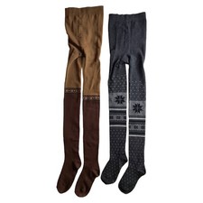 Calze Collant 2 paia invernali,  termico da Donna/Ragazza Misura unica XS/S/M