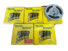 Collezione N2 5 Pellicole Filmini 8mm Bugs Bunny Techno Film Looney Tunes