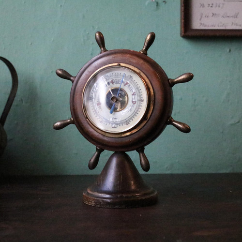 Vintage maritime ship wheel - vintage, ship's