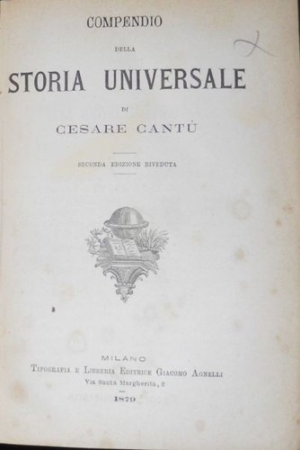 Compendio della storia - compendio,