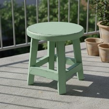 Sgabello Rotondo in Legno