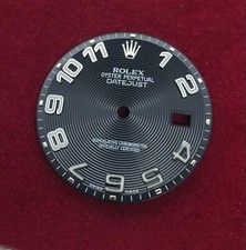 Quadrante Rolex Datejust Nero Concentrici Numeri Arabi