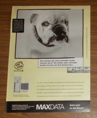Rara pubblicità maxdata - rara,