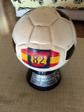 MUNDIAL MONDIALE MONDIALI CALCIO SPAGNA 1982 CERAMICA ORIGINALE PALLONE BRANDY