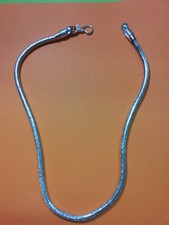 1 collana snake spessa 4 - 5mm lunga 48cm indian silver  bagno argento indiano 