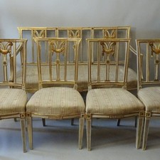 Salotto Luigi XVI laccato e dorato