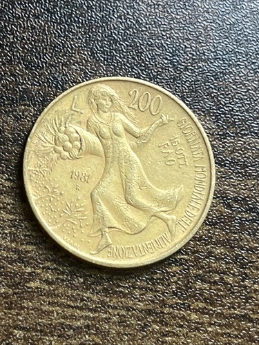 Moneta rara italia 200 lire - rara,